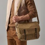 Mochila messenger Heritage de lona encerada