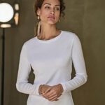 Camiseta orgánica manga larga Interlock mujer