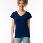 Camiseta Softstyle cuello V Mujer