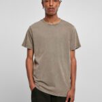 Acid Washed Round Neck Tee