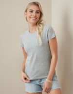 clásica-T orgánico entallada mujer