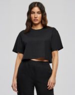 Camiseta corta oversize para mujer