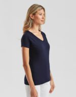 Camiseta cuello V Valueweight corte femenino - Image 2