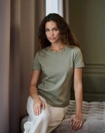 Camiseta de algodón Pima para mujer