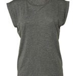 Camiseta mujer manga enrolladas