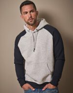 Sudadera con capucha de dos tonos hombre