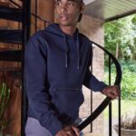 Sudadera Piqué con Capucha y Bolsillos