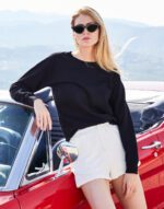 Sudadera manga raglán ligera mujer