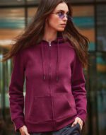 Sudadera Queen con capucha y cremallera mujer