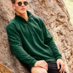 Sudadera con cremallera corta