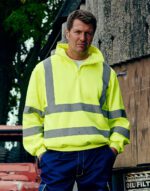 Sudadera Fluo 1/4 cremallera