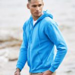 Sudadera capucha cremallera entera hombre