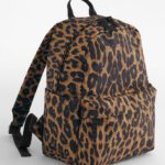 Mochila pequeña estampado leopardo