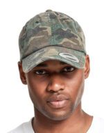Gorra lavada Camo de perfil bajo