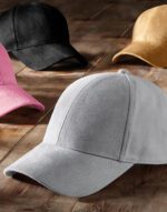 Gorra de 6 paneles (tacto gamuza) - Imagen 2