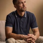 Polo orgánico Luxury stretch con rayas