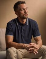 Polo orgánico Luxury stretch con rayas