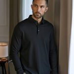 Polo de algodón Pima de manga larga