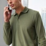 My polo 180 manga larga