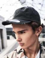 Gorra de perfil bajo aspecto desgastado