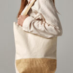 Bolsa algodón base de yute