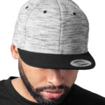 Corona a rayas Melange Snapback