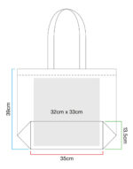 Bolsa Shopper algodón orgánico Premium - Imagen 7