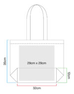 Bolsa orgánica compra asa larga - Imagen 5