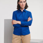 Blusa Oxford manga larga mujer