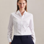 Camisa Kent ajustada manga larga mujer