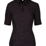 Camisa Slim Fit manga corta mujer Kent