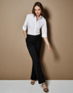 Camisa manga 3/4 mujer entallada - Imagen 3