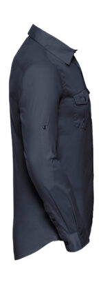 Camisa manga arremangada con bolsillos hombre - Image 4