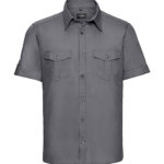 Camisa manga doblada con bolsillos hombre