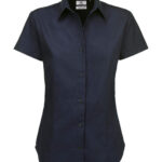 Camisa sarga Sharp manga corta mujer