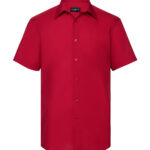 Camisa popelin manga corta hombre