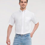 Camisa Oxford manga corta hombre