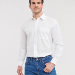 Camisa popelin manga larga hombre