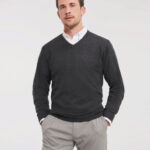 Jersey cuello V de punto