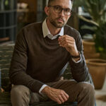 Jersey hombre cuello redondo