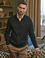 Jacket de punto con cremallera