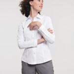 Camisa en espiguilla manga larga mujer