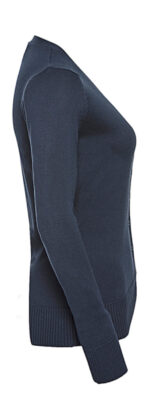 Chaqueta de punto cuello V mujer - Image 8