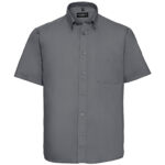 Camisa clásica sarga manga corta