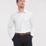 Camisa en espiguilla manga larga hombre