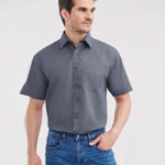 Camisa popelin manga corta con bolsillo