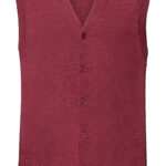 Cárdigan sin mangas hombre cuello V