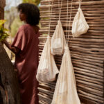 Sacos de malla de algodón orgánico