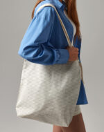 Bolsa tote a rayas de algodón orgánico - Image 3