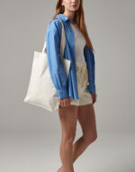 Bolsa tote a rayas de algodón orgánico - Image 4